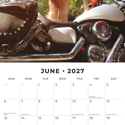 Red Robin Biker Girls Kalender 2027