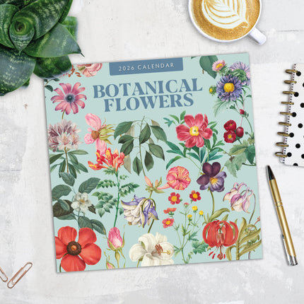Red Robin Botanical Flowers Kalender 2026