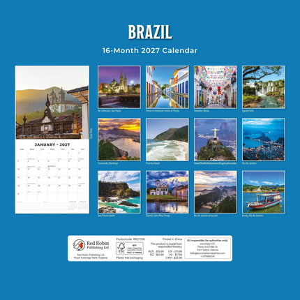 Red Robin Brazilië Kalender 2027