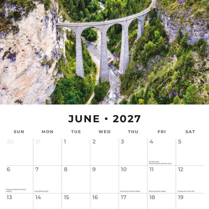 Red Robin Bridges of the World Kalender 2027