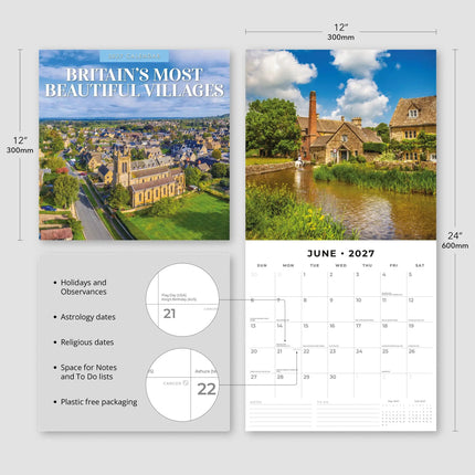 Red Robin Britain's Most Beautiful Villages Kalender 2027