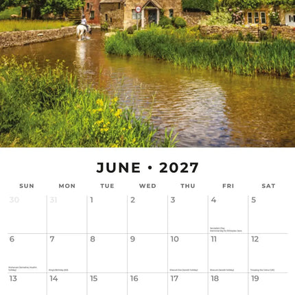 Red Robin Britain's Most Beautiful Villages Kalender 2027