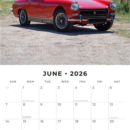 Red Robin British Classics Kalender 2026