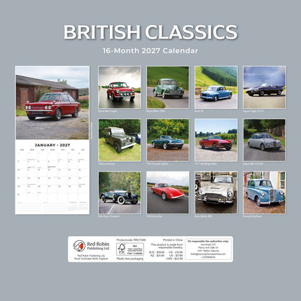 Red Robin British Classics Kalender 2027