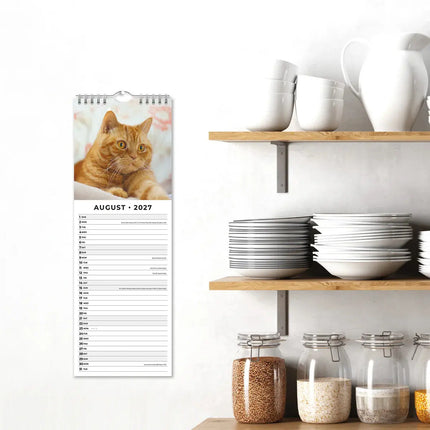 Red Robin Britse Korthaar Slimline Kalender 2027