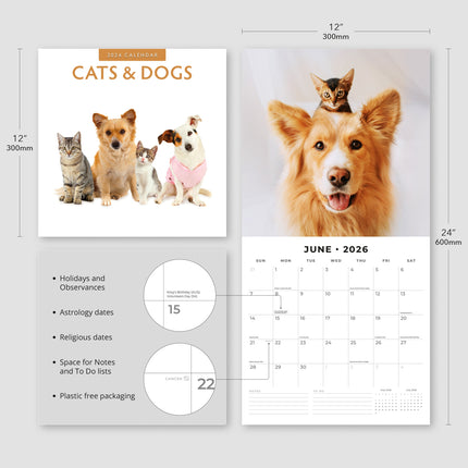 Red Robin Cats and Dogs Kalender 2026