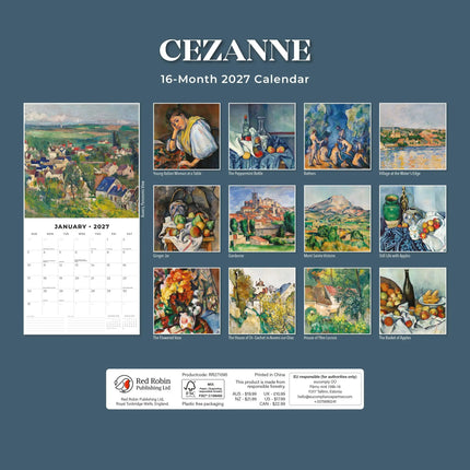 Red Robin Cezanne Kalender 2027