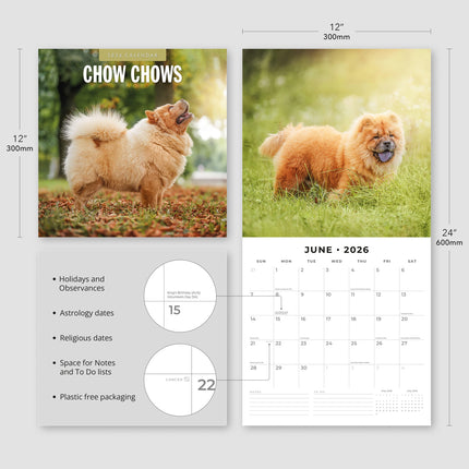 Red Robin Chow Chow Kalender 2026