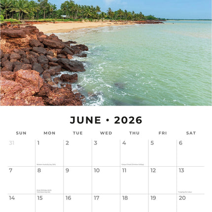 Red Robin Coastlines of Australia Kalender 2026