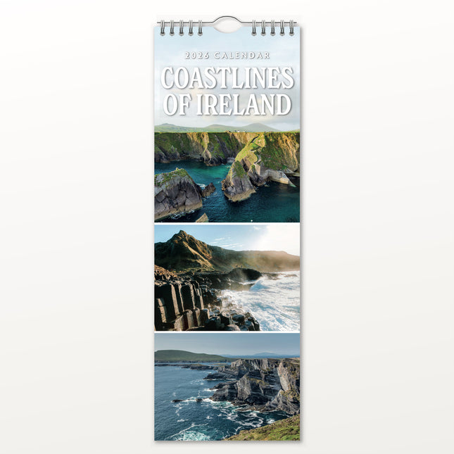 Red Robin Coastlines of Ireland Slimline Kalender 2026