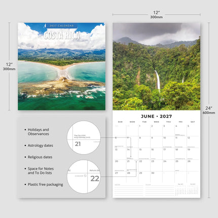 Red Robin Costa Rica Kalender 2027