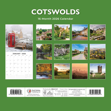 Red Robin Cotswolds Kalender 2026
