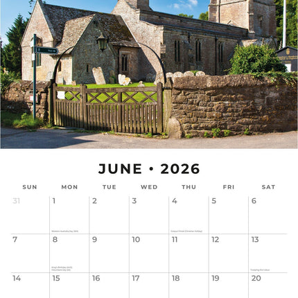Red Robin Country Churches Kalender 2026