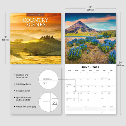 Red Robin Country Scenes Kalender 2027