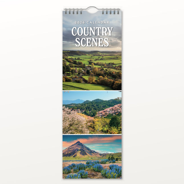 Red Robin Country Scenes Slimline Kalender 2026
