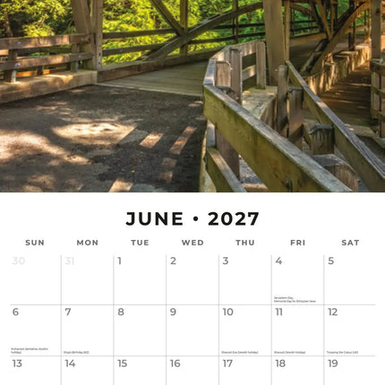 Red Robin Covered Bridges Kalender 2027