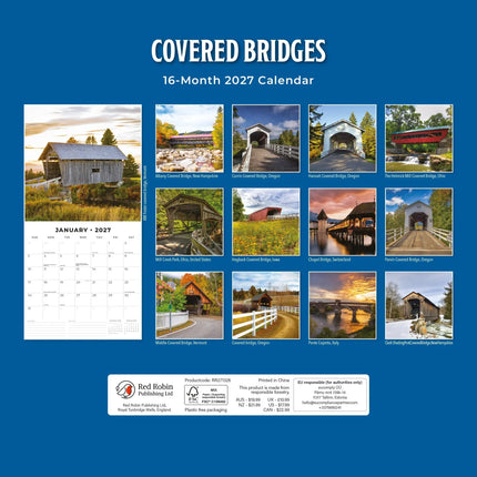Red Robin Covered Bridges Kalender 2027
