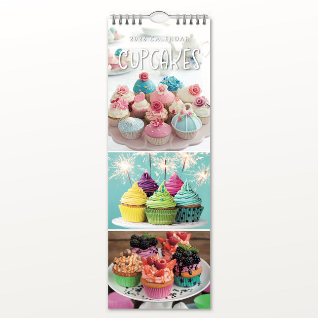 Red Robin Cupcakes Slimline Kalender 2026