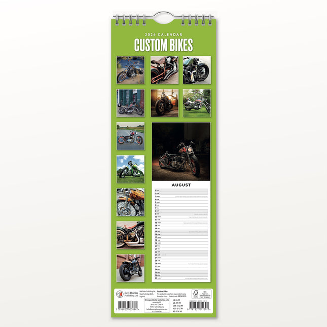 Red Robin Custom Bikes Slimline Kalender 2026