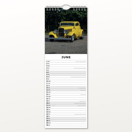 Red Robin Custom Cars Slimline Kalender 2026