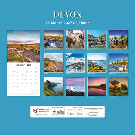 Red Robin Devon Kalender 2027