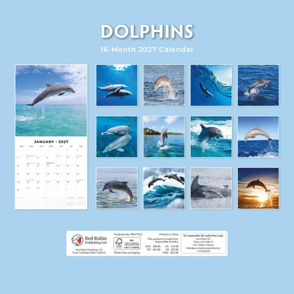 Red Robin Dolfijnen Kalender 2027