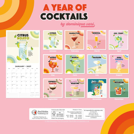Red Robin Dominique Vari A Year in Cocktails Kalender 2027