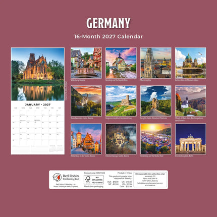 Red Robin Duitsland Kalender 2027
