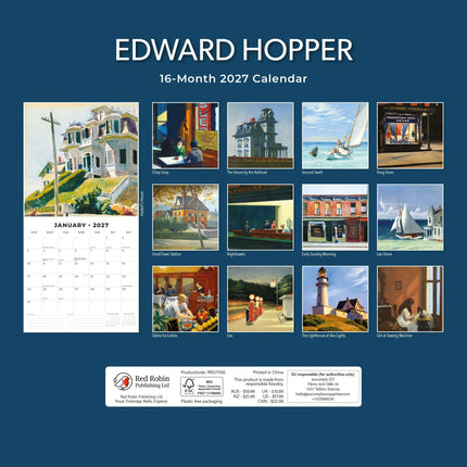 Red Robin Edward Hopper Kalender 2027