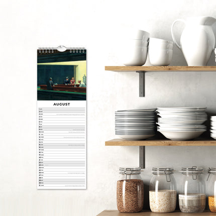 Red Robin Edward Hopper Slimline Kalender 2026