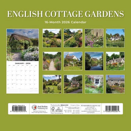 Red Robin English Cottage Gardens Kalender 2026
