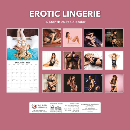 Red Robin Erotische Lingerie Kalender 2027