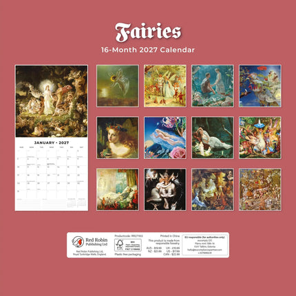 Red Robin Fairies Kalender 2027