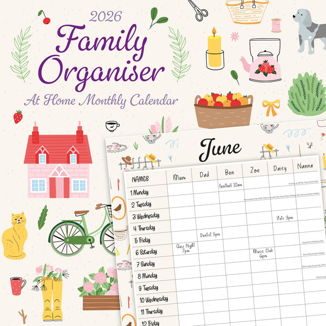 Red Robin Family Organiser At Home 2026