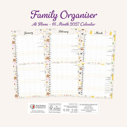 Red Robin Family Organiser At Home 2027