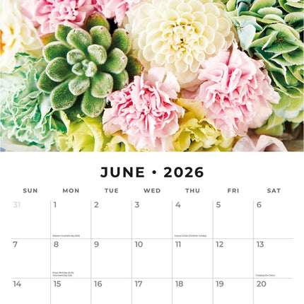 Red Robin Floral Collection Kalender 2026