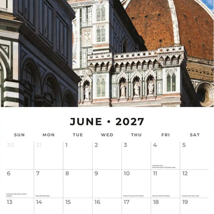 Red Robin Florence Kalender 2027