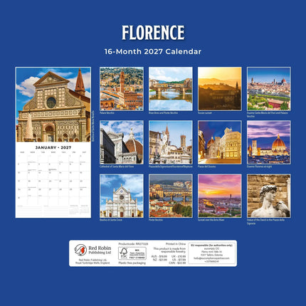 Red Robin Florence Kalender 2027