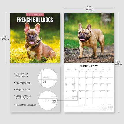 Red Robin Franse Bulldog Kalender 2027