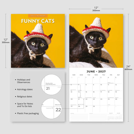 Red Robin Funny Cats Kalender 2027