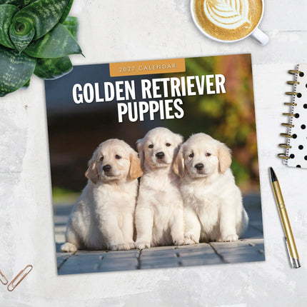 Red Robin Golden Retriever Puppies Kalender 2027
