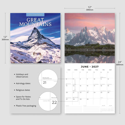 Red Robin Great Mountains Kalender 2027