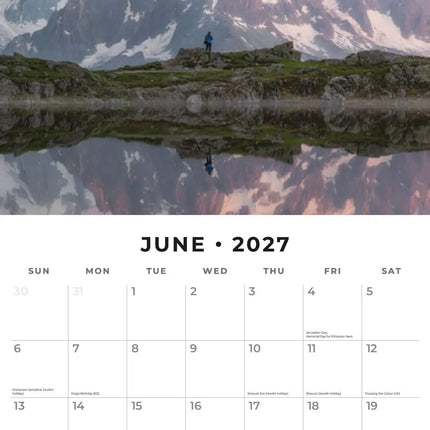 Red Robin Great Mountains Kalender 2027