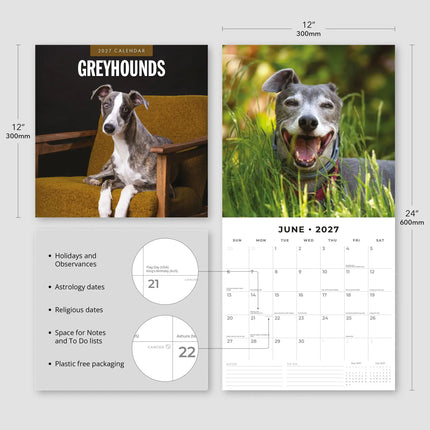 Red Robin Greyhound Kalender 2027