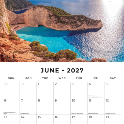 Red Robin Griekse Eilanden Kalender 2027