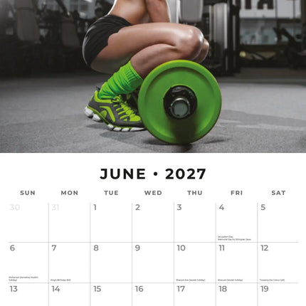 Red Robin Gym Girls Kalender 2027