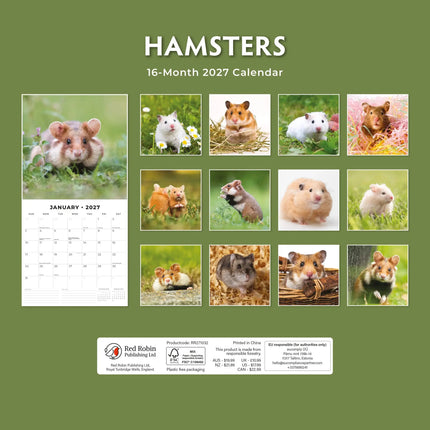 Red Robin Hamster Kalender 2027