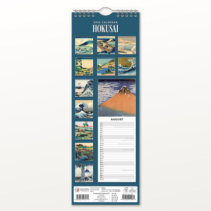 Red Robin Hokusai Slimline Kalender 2026