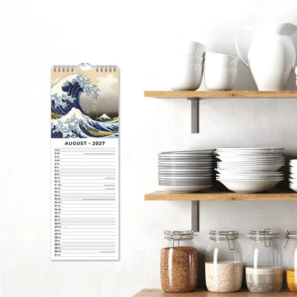 Red Robin Hokusai Slimline Kalender 2027