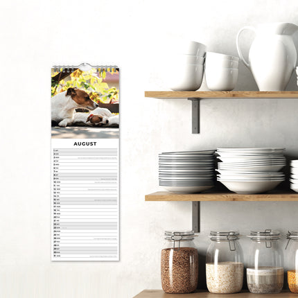 Red Robin Honden en Puppies Slimline Kalender 2026